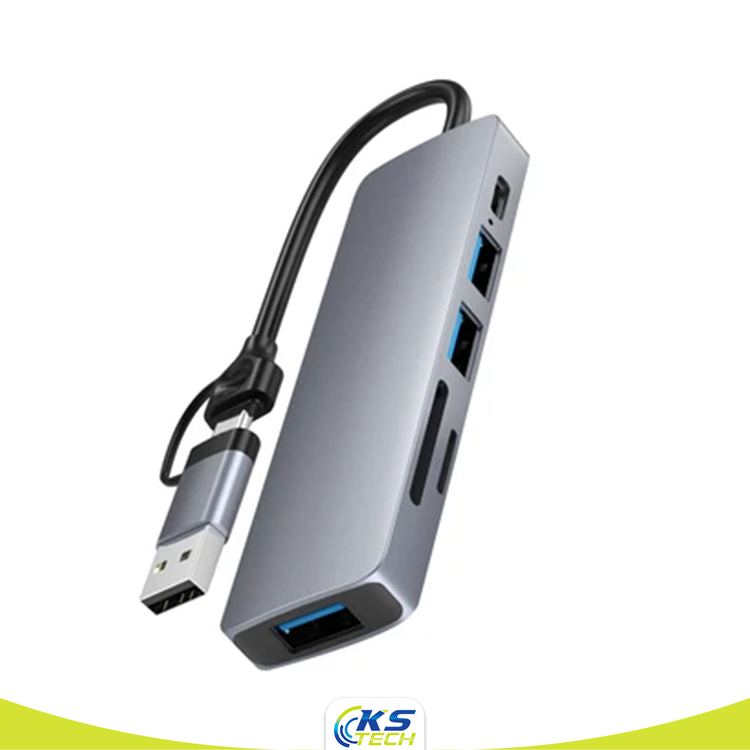 Câble Airsky HC-14 USB-C Hub multifonction avec support