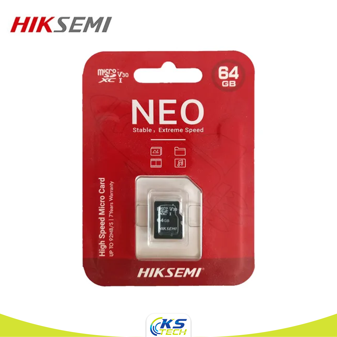 Carte Mémoire Micro SD HIKVISION NEO 64GB