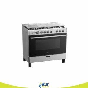 Cuisinière ASTECH CK97MS 90x60 5 Feux Full Option Ventilo + Four Électrique